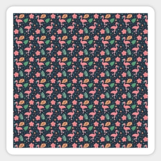 Cool Flamingo! (Pattern) Sticker